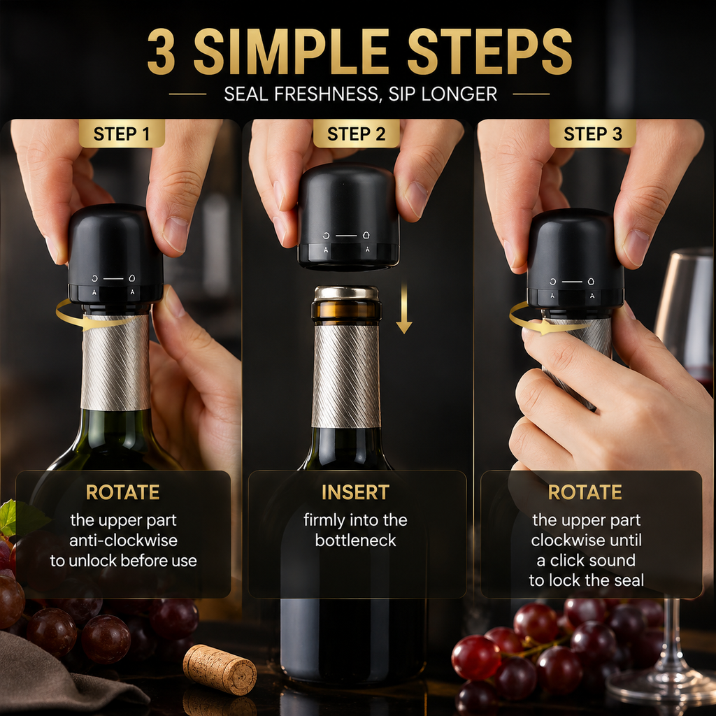 Cork Vacuum Wine & Champagne Stoppers