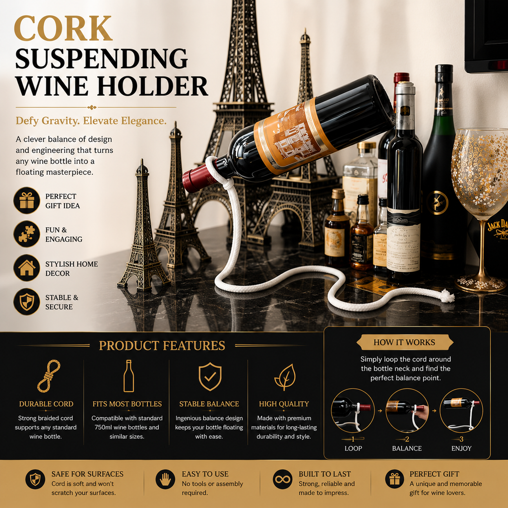 Cork Suspending Wine Holder